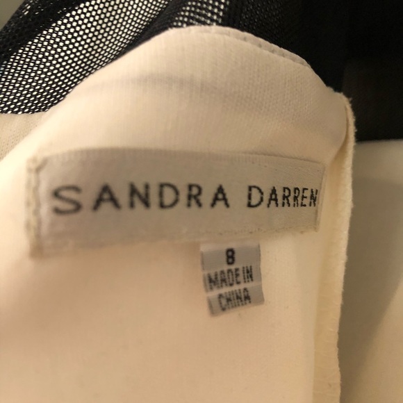 Sandra Darren Size 8 black and ivory dress - Picture 5 of 5